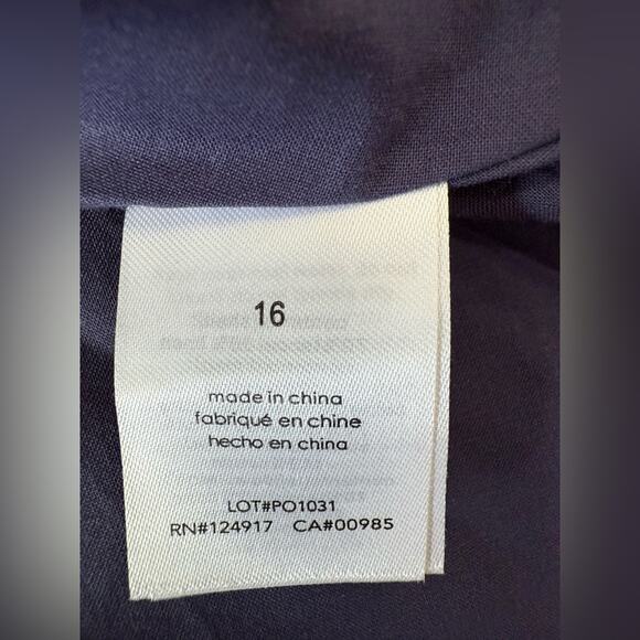 NWT Rachel Parcell Floral Linen Blend V-Neck Puff Sleeve Mini Dress Size 16 - Picture 9 of 13